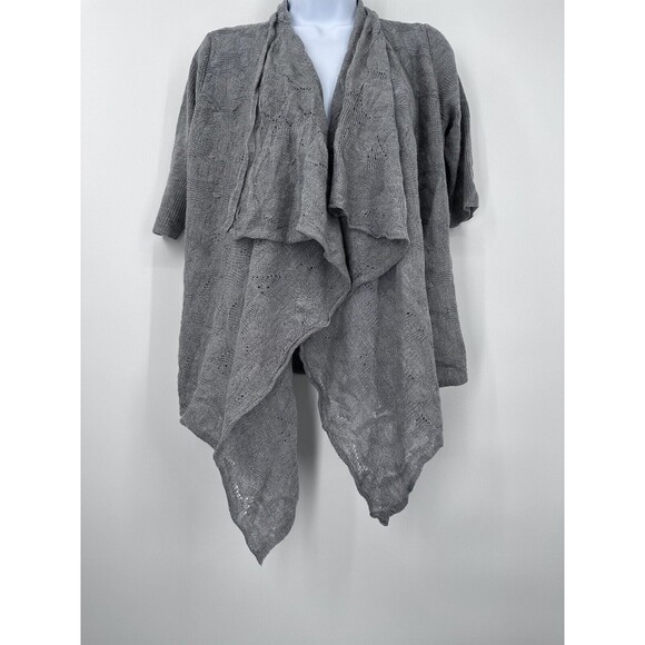 Eileen Fisher Cardigan Sweater Sz Small 100% Merino Wool Open Front Lightweight - Picture 4 of 11